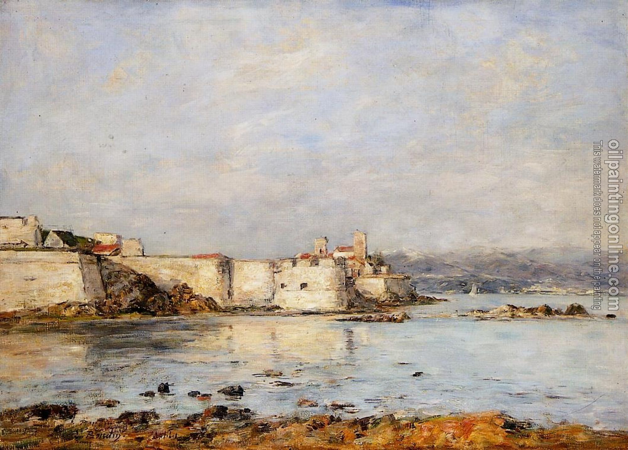 Boudin, Eugene - Antibes, the Fortifications